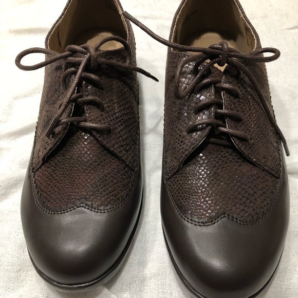 NWOT-Comfortview Snakeskin Wingtip Loafers Sz 8w - Picture 7 of 7